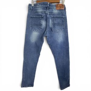 stitches & rivets jeans mens 34x28 blue stretch denim straight leg casual preppy